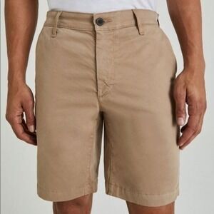 AG Men’s The Wanderer Slim Trouser Shorts in Tan Size 38 NWT